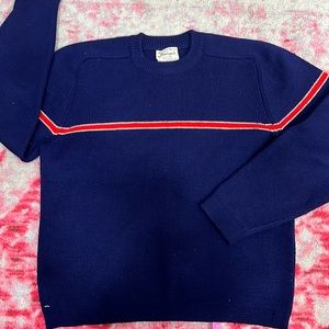 Vintage Bambergers Sweater 100% Wool Made in British Hong Kong Size Large 1970’s